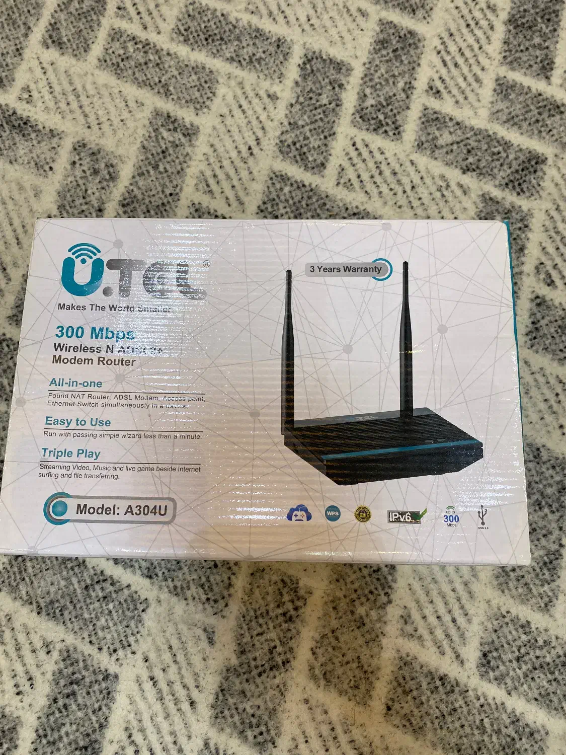مودم ADSL مارک UTel|مودم و تجهیزات شبکه|شیراز, شیمی گیاه|دیوار