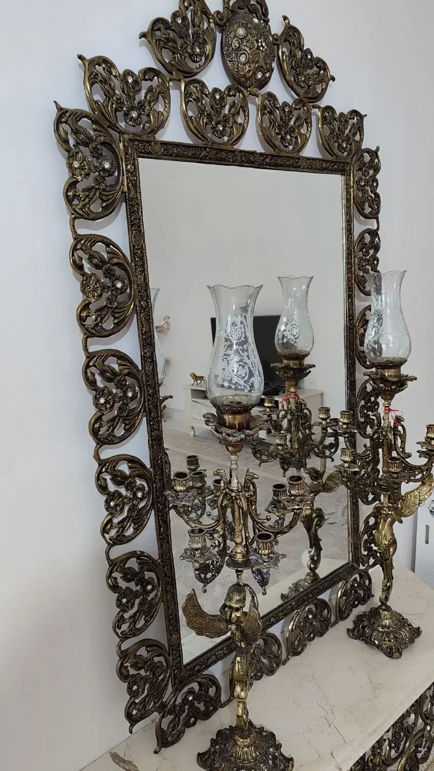 اینه شمعدانی|بوفه، ویترین، کنسول|اردبیل, |دیوار