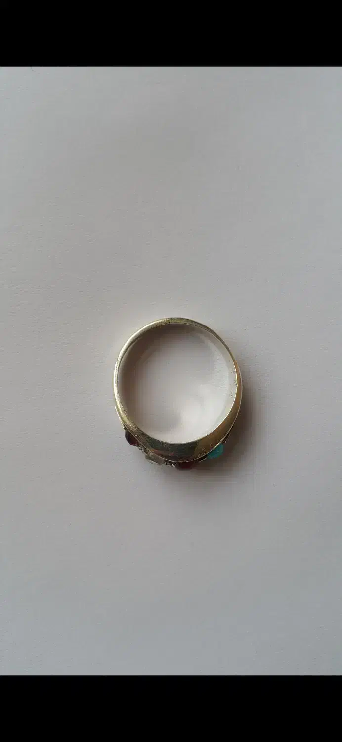 انگشتر پنج نگین اصل زنانه|جواهرات|خمینی‌شهر, |دیوار