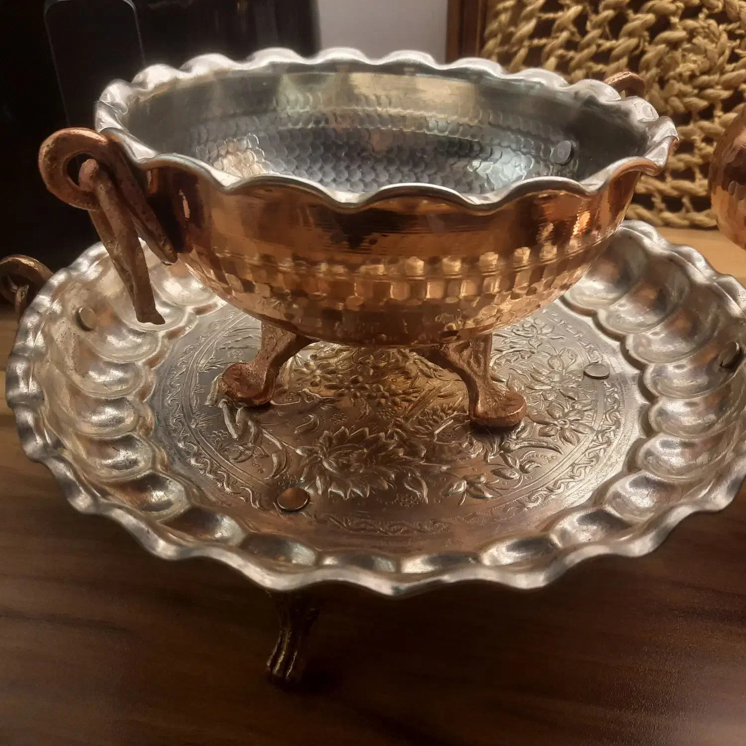 ظروف مسی|صنایع دستی و سایر لوازم تزئینی|اندیشه, شهرک صدف|دیوار