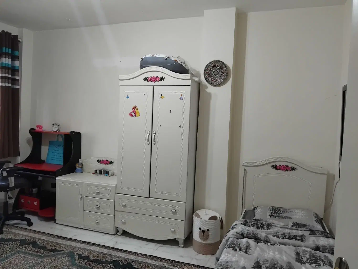 تخت و کمد بچه و نوجوان|تخت و سرویس خواب|پرند, فاز ۲|دیوار