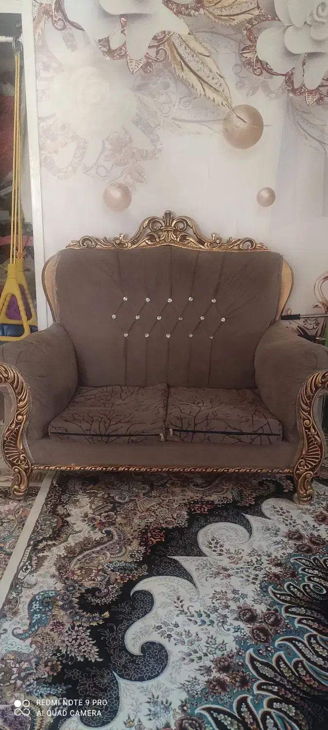 مبل استیل 7نفره، کارکرده، ۲۵۰۰|مبلمان خانگی و میز عسلی|دماوند, گیلاوند|دیوار
