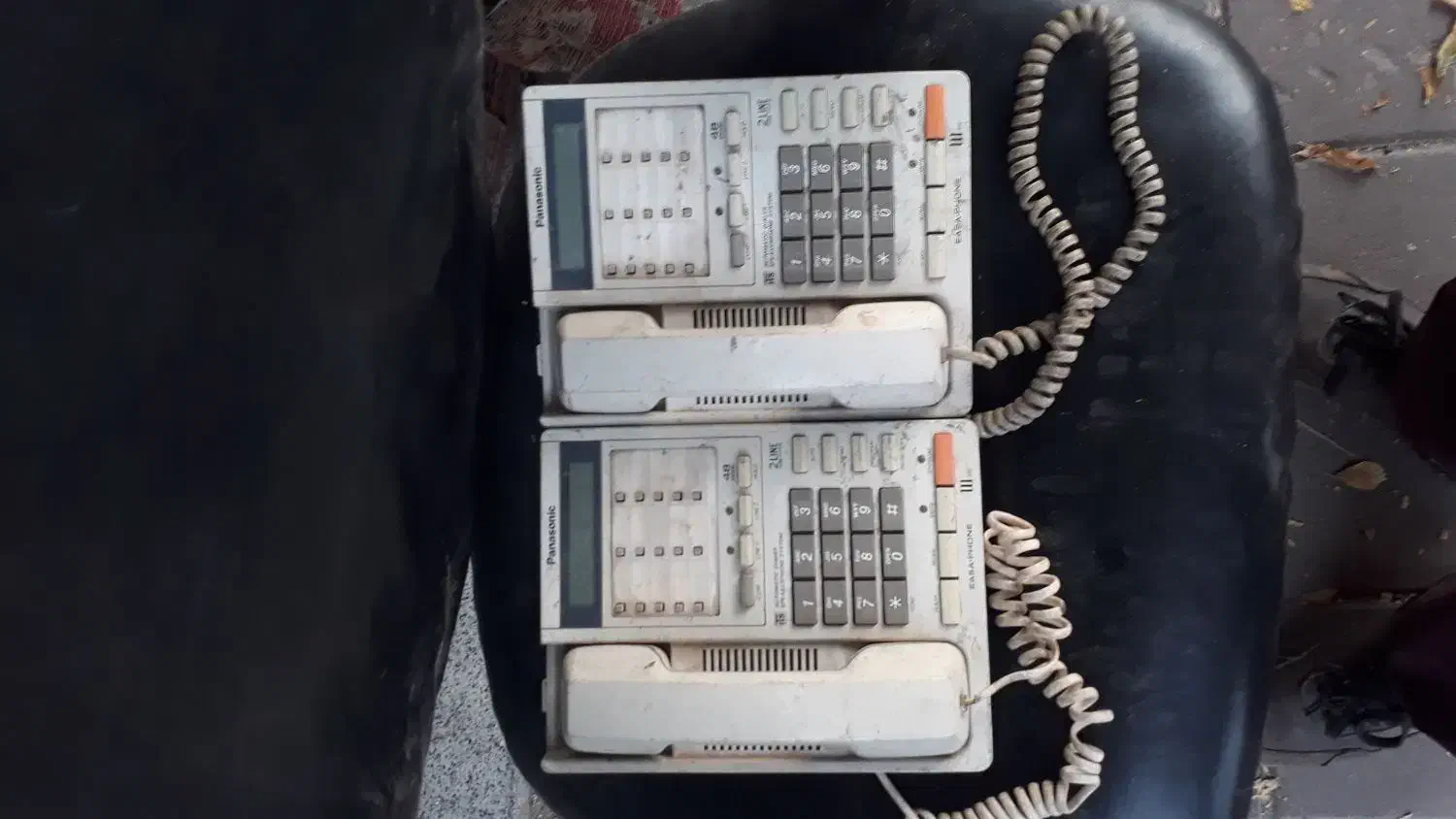 تلفن پاناسونیک ژاپنی دوخط عتیقه|تلفن رومیزی|کرمانشاه, |دیوار