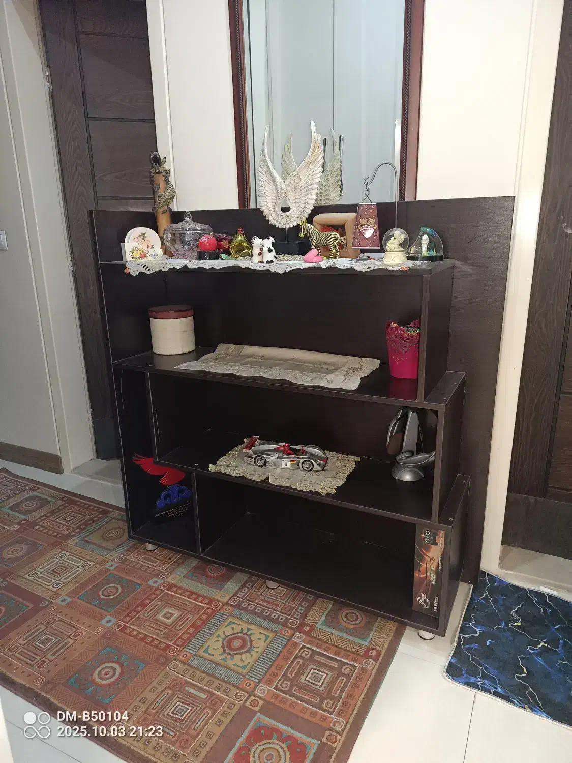 کتابخانه چوبی|کتابخانه، شلف، قفسه‌های دیواری|تهران, قلهک|دیوار
