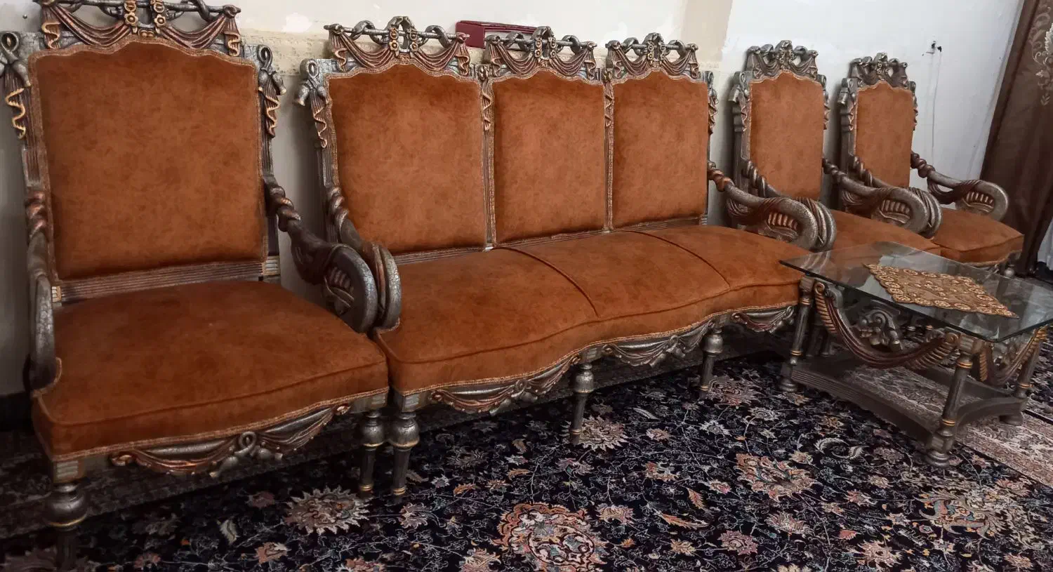 مبلمان ۹نفره|مبلمان خانگی و میز عسلی|خرم‌آباد, |دیوار