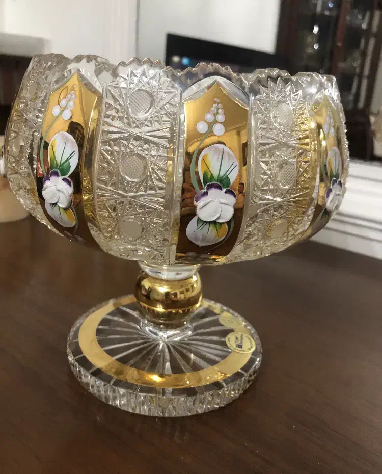 کشکول و شکلات خوری طلا کوب بوهیمیا اصل|صنایع دستی و سایر لوازم تزئینی|تهران, سهروردی|دیوار