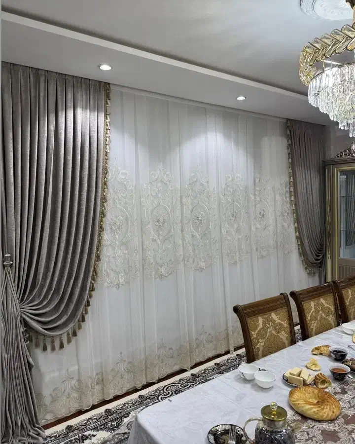 کارگاه پرده حریر|پرده، رانر، رومیزی|گنبد کاووس, |دیوار