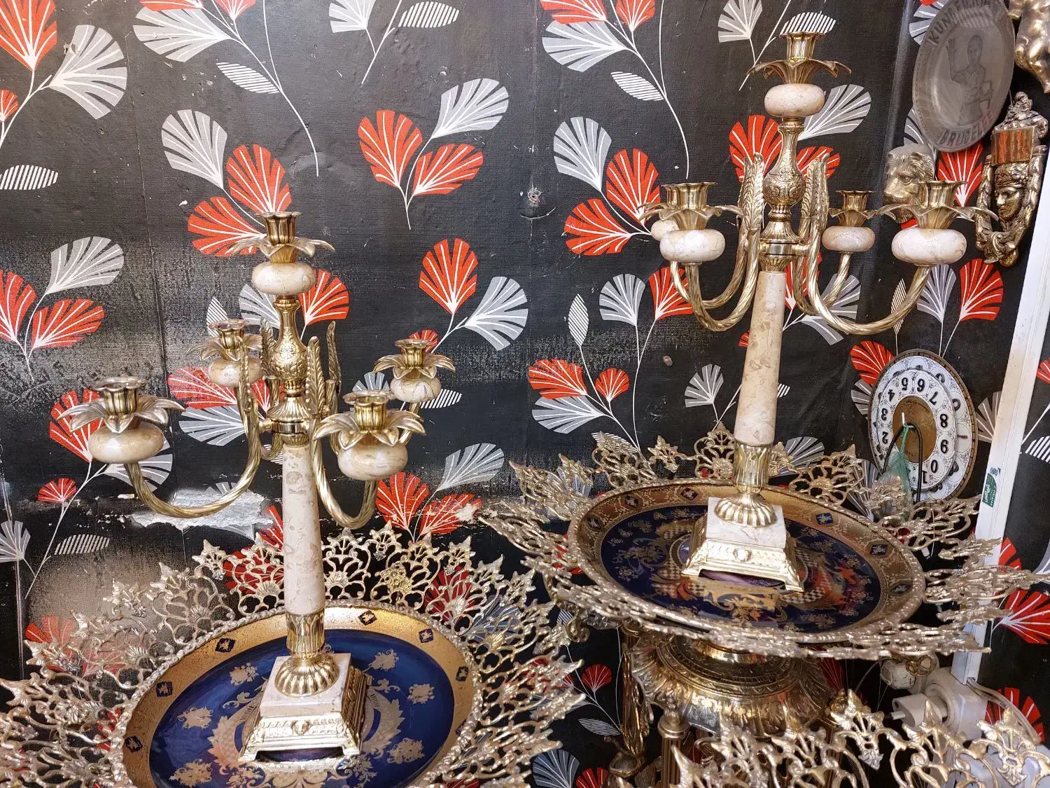 شمعدان برنجی|صنایع دستی و سایر لوازم تزئینی|تهران, مینابی|دیوار