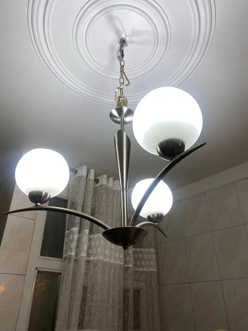 لوستر استیل مات رنگ ثابت|لوستر و چراغ آویز|تهران, فدک|دیوار