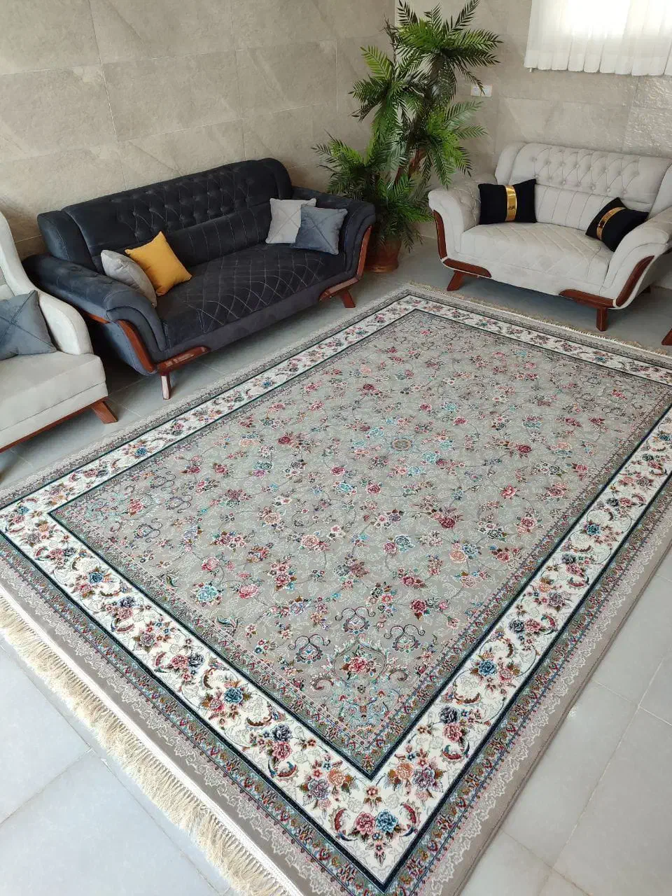 فرش 700شانه تک به قیمت عمده خرید از کارخانه|فرش|کاشان, راوند|دیوار