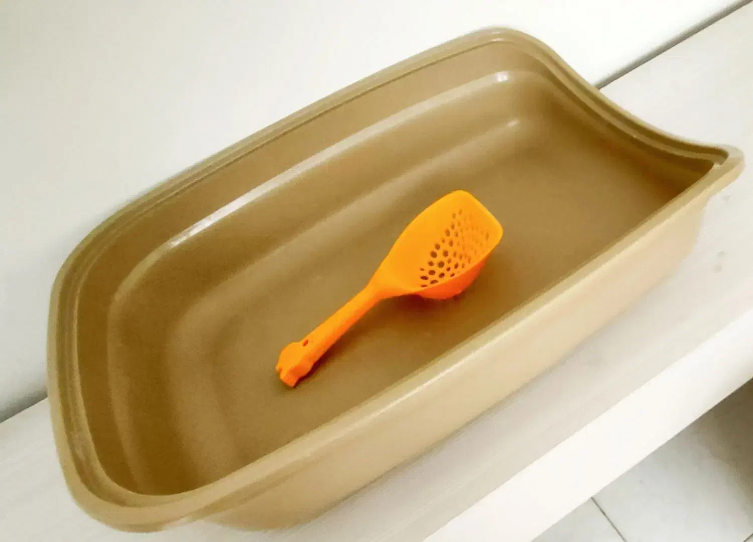 ظرف خاک گربه راحت رو همراه بیلچه|لوازم جانبی حیوانات|تهران, ازگل|دیوار