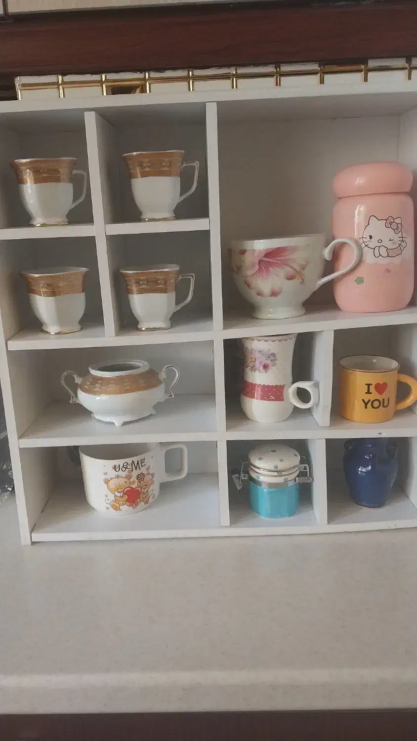 شلف جای ماگ|کتابخانه، شلف، قفسه‌های دیواری|رباط‌کریم, رباط‌کریم|دیوار