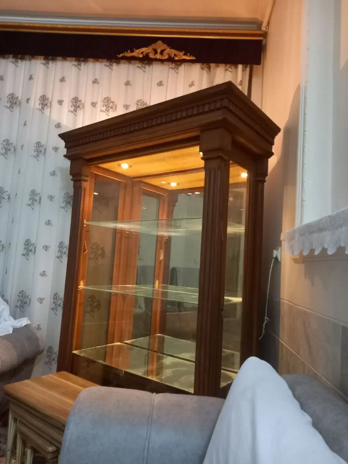 بوفه چوبی درحد|بوفه، ویترین، کنسول|حمیدیا, |دیوار