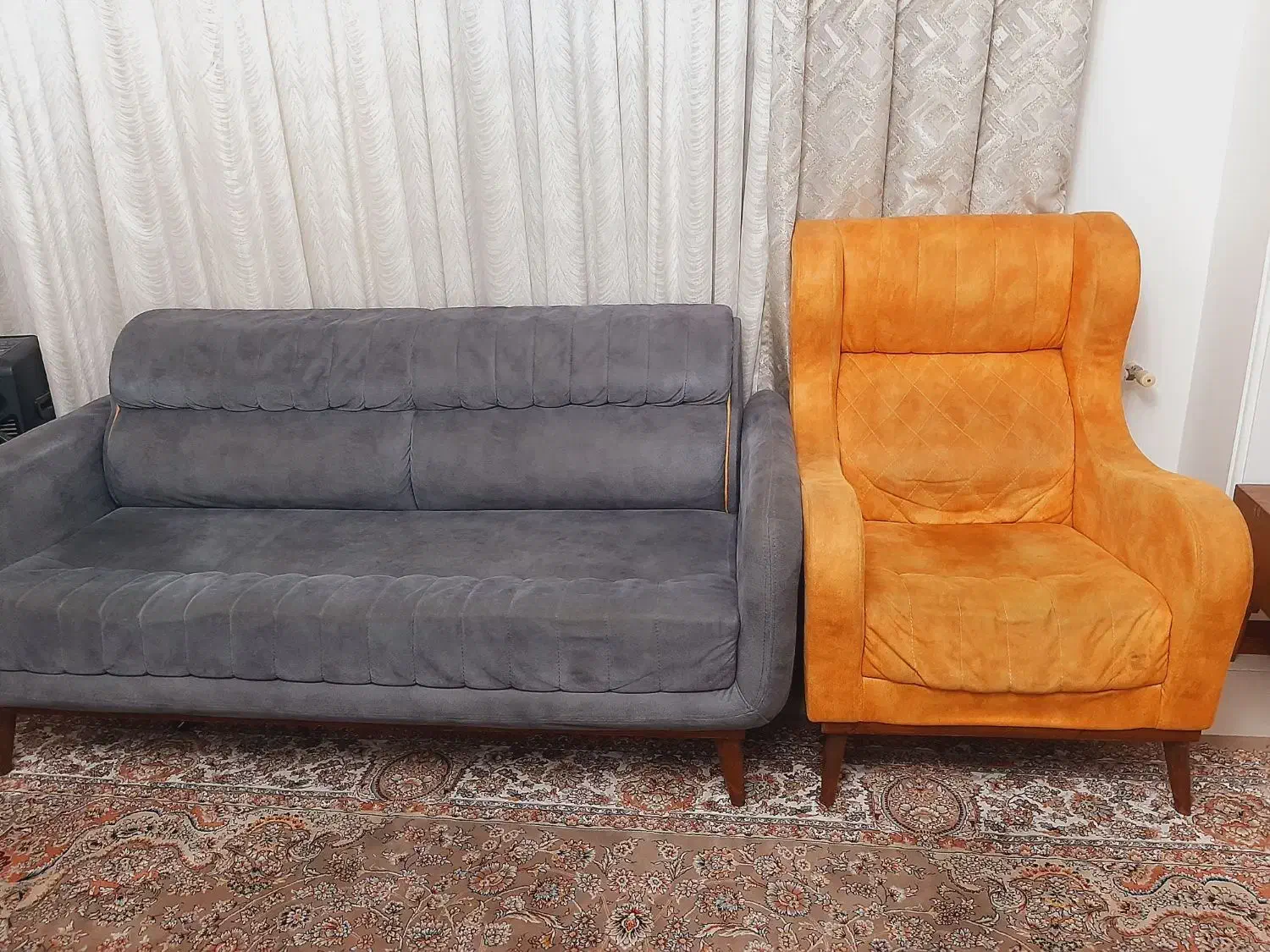 مبل راحتی ۸ نفره تمیز|مبلمان خانگی و میز عسلی|تهران, اوقاف|دیوار