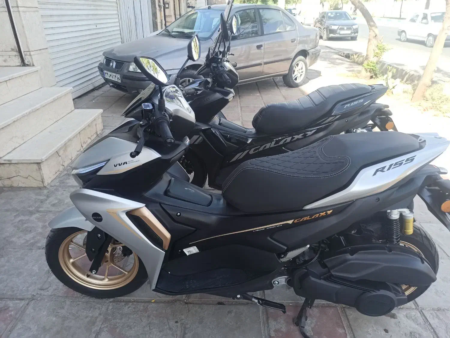 2دستگاه موتور گلکسیr155نیروموتورآب خنک|موتورسیکلت|تهران, مسعودیه|دیوار