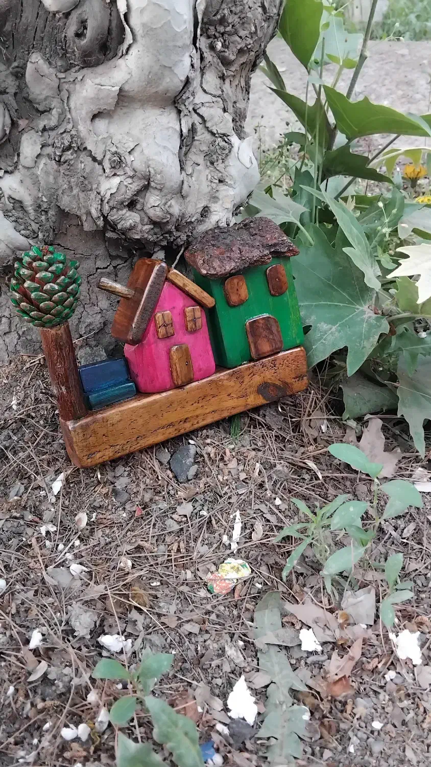 جاکلیدی چوبی طرح کلبه|صنایع دستی و سایر لوازم تزئینی|نیشابور, شهرک ولیعصر|دیوار