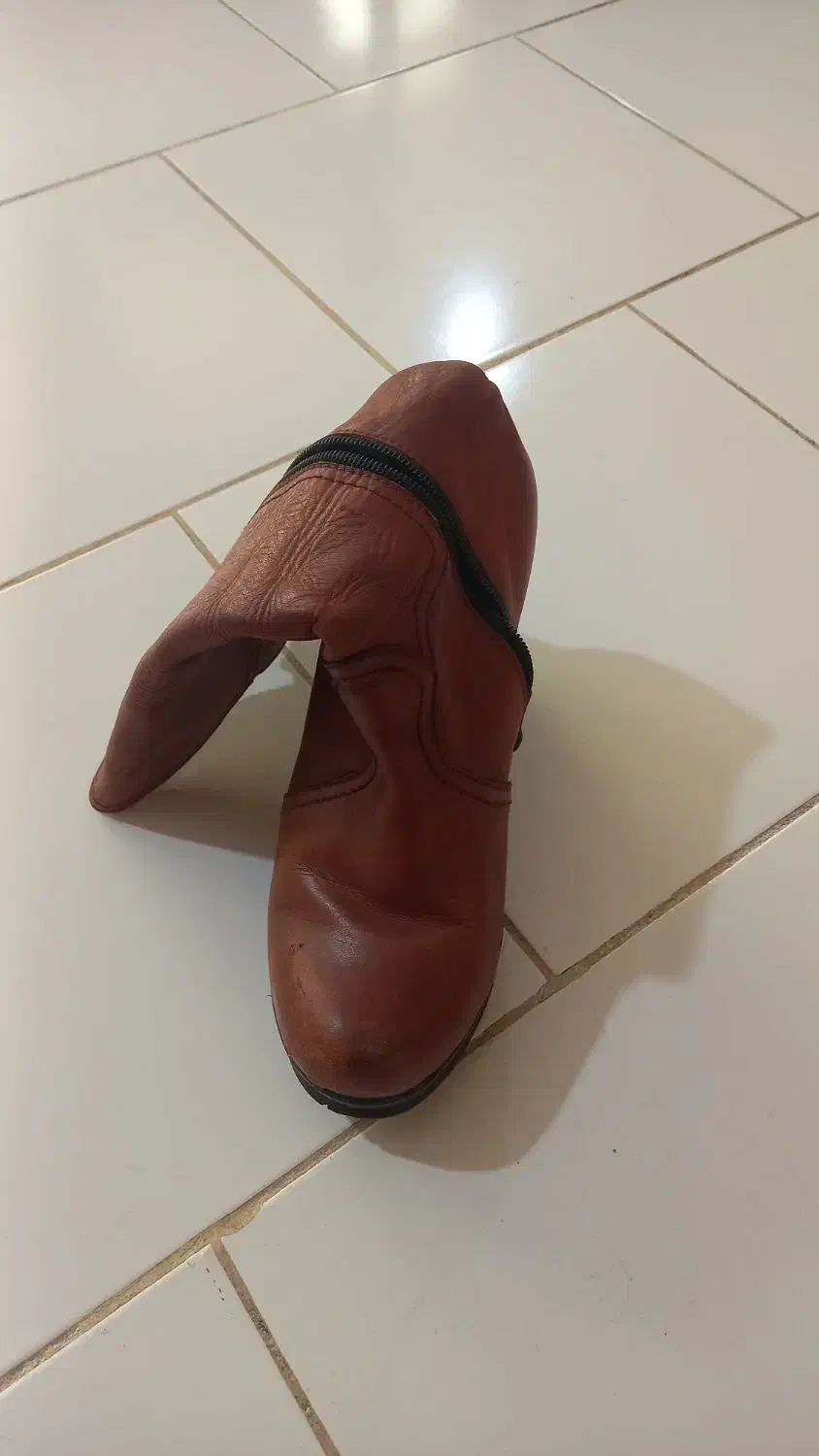 چکمه زنانه خارجی چرم طبیعی|کیف، کفش، کمربند|رشت, توشیبا|دیوار