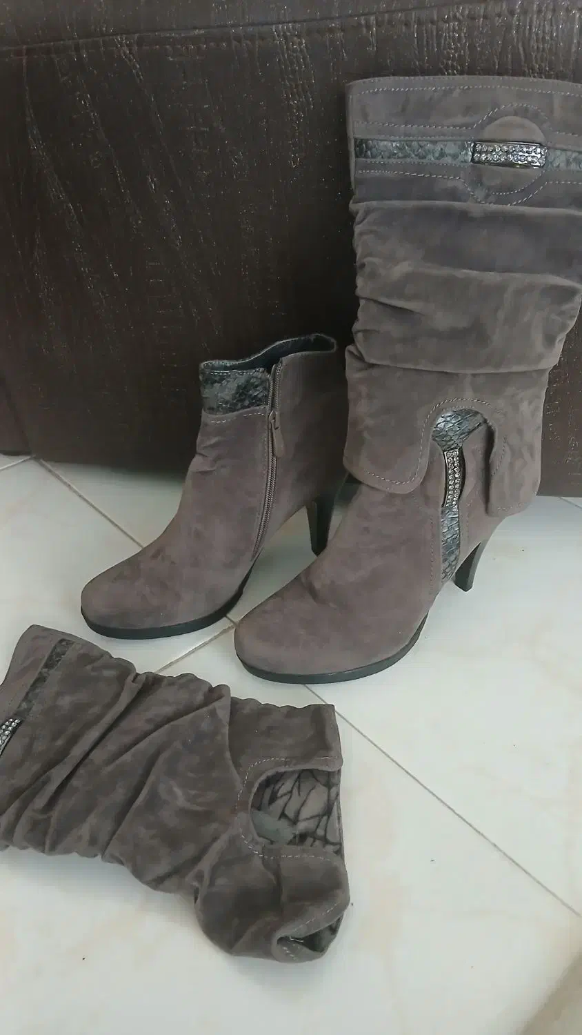 چکمه خارجی ساق دار نو|کیف، کفش، کمربند|همدان, |دیوار