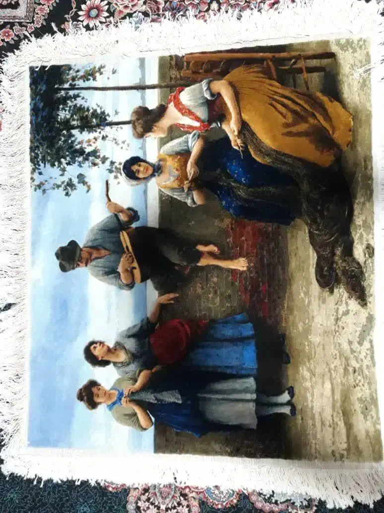 تابلوفرش دستبافت|تابلو فرش|اصفهان, نقش جهان|دیوار