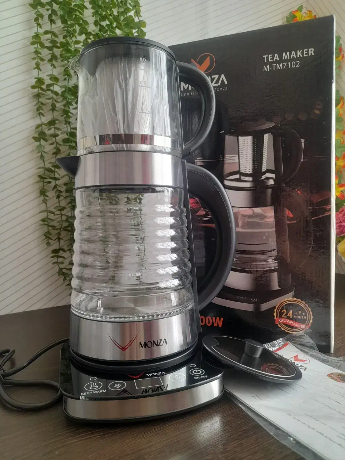 چایسازلمسی‌برندمونزاایتالیاگارانتی‌دارنوپلمپ|سماور، چای‌ساز، قهوه‌ساز|قوچان, |دیوار