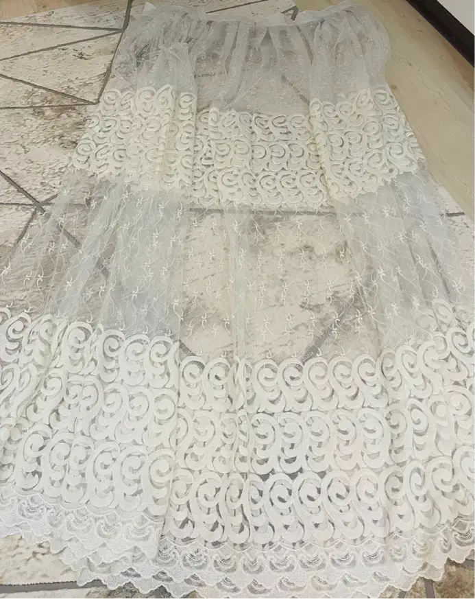 پرده حریر سالم و جنس عالی و‌نو|پرده، رانر، رومیزی|ارومیه, |دیوار