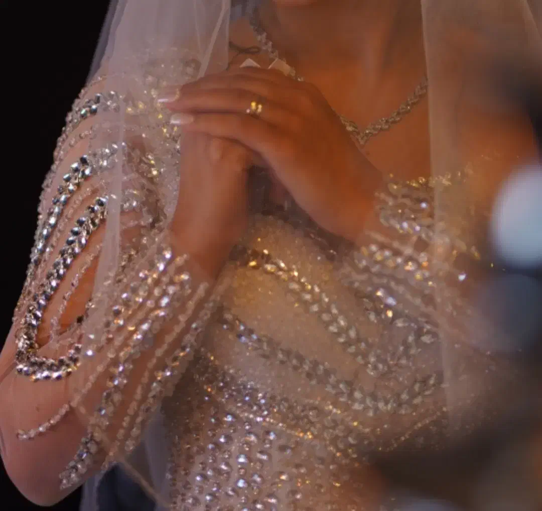 لباس عروس عربی تمام سنگ مزونی|لباس|تهران, شهرک فرهنگیان|دیوار