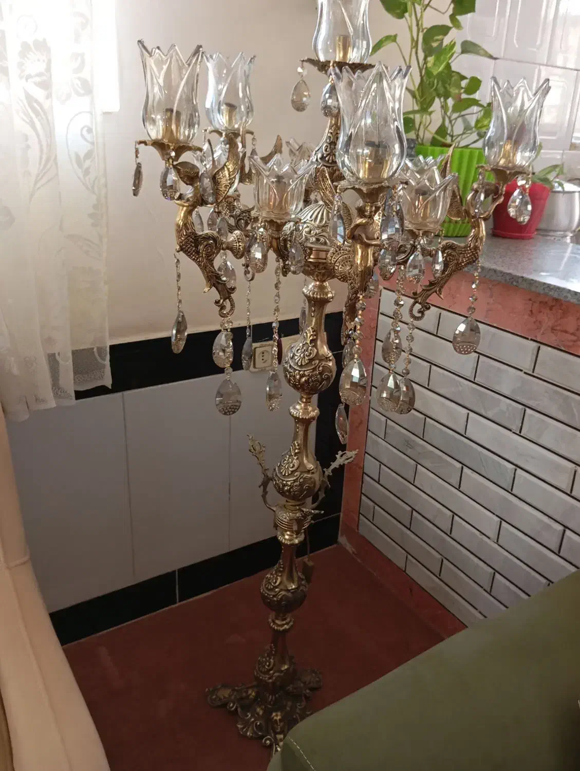 لوستر کنار سالنی|لوستر و چراغ آویز|خرم‌آباد, |دیوار