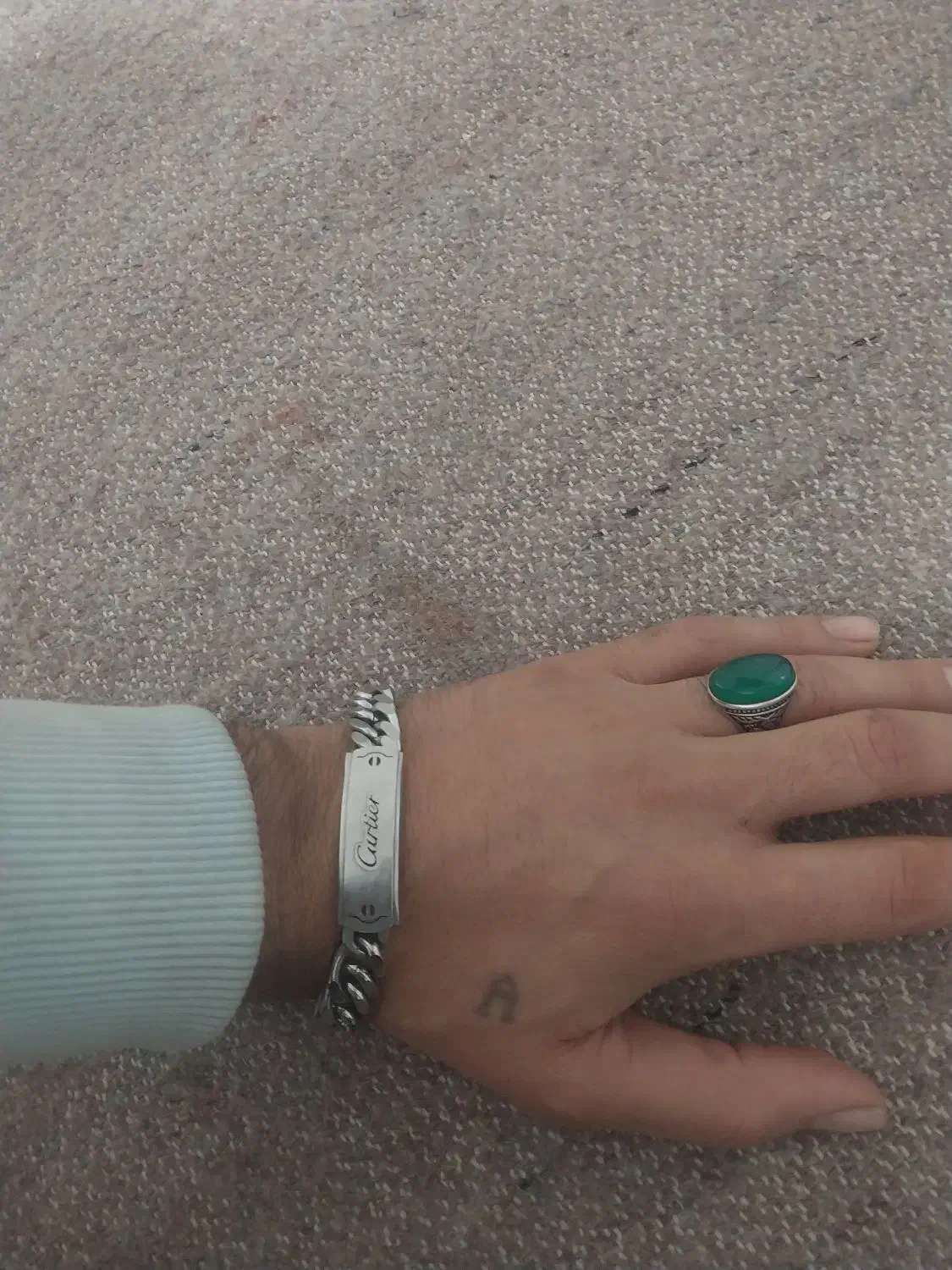 دستبندمردانه استیل کارتینر ترکیته رنگ ثابت|بدلیجات|تبریز, |دیوار