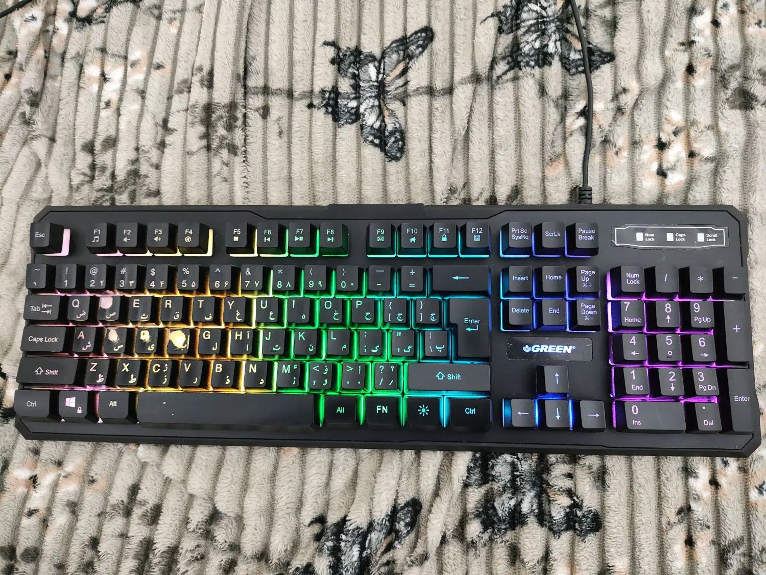 کیبورد نیمه مکانیکال Green مدل GK601-RGB فول سایز|قطعات و لوازم جانبی رایانه|اصفهان, الهیه|دیوار
