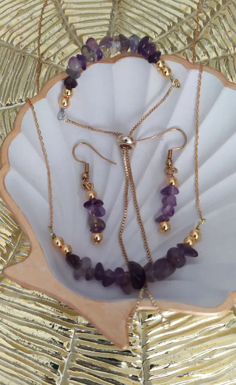 ست جواهراتی امتیست گوشوار،گردنی،دستبند|جواهرات|بندرعباس, |دیوار