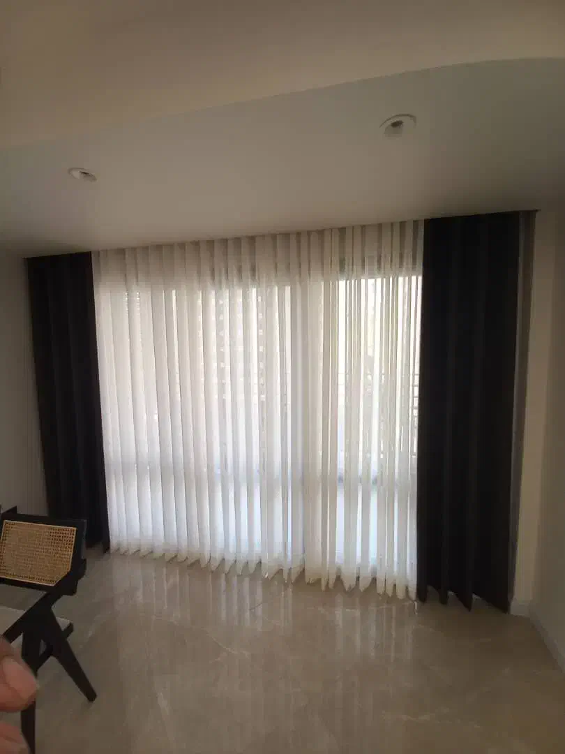 پرده برای ویلا یا خونت میخوای پانچی زبرا ورتیکال|پرده، رانر، رومیزی|محمودآباد, |دیوار