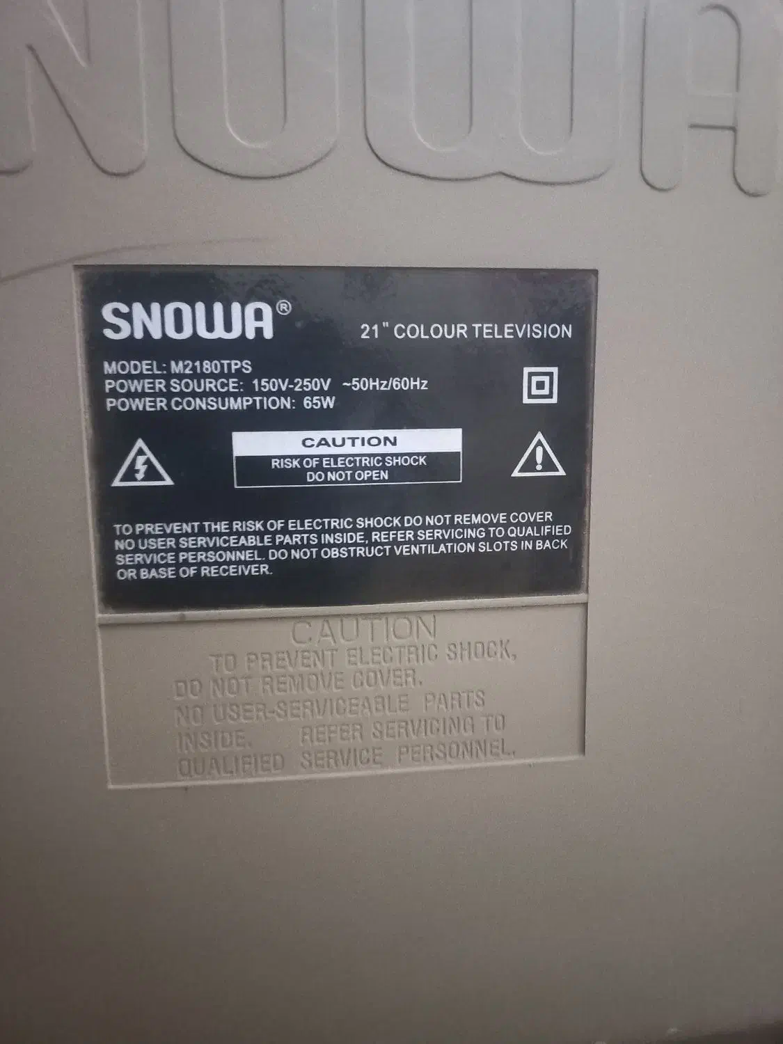 تلویزیون ۲۱ اینچ اسنوا ، صنام سالم و کارکرده|تلویزیون و پروژکتور|خرمآباد, |دیوار