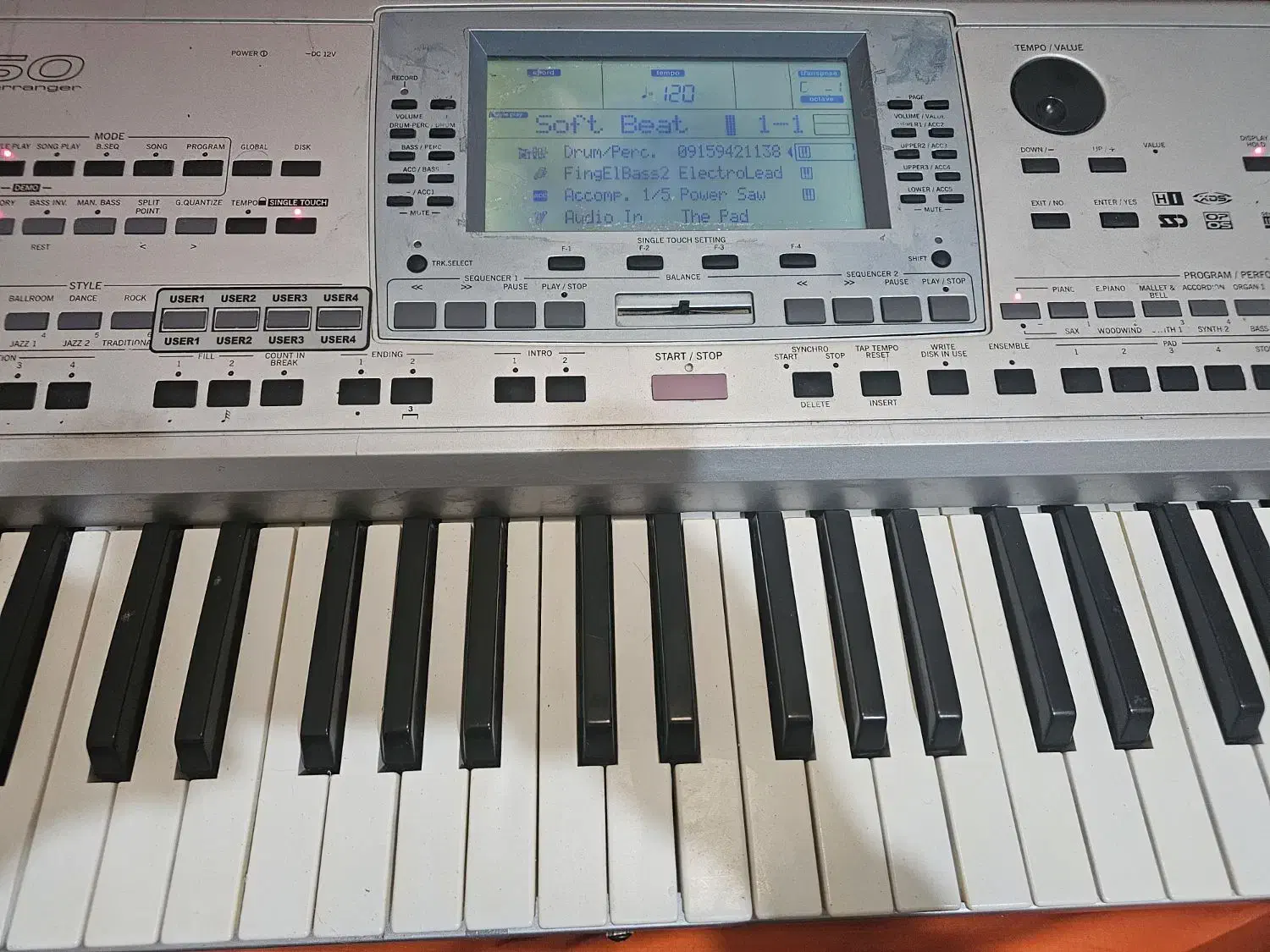 ارگ pa50تبدیل 80|پیانو، کیبورد، آکاردئون|زاهدان, |دیوار