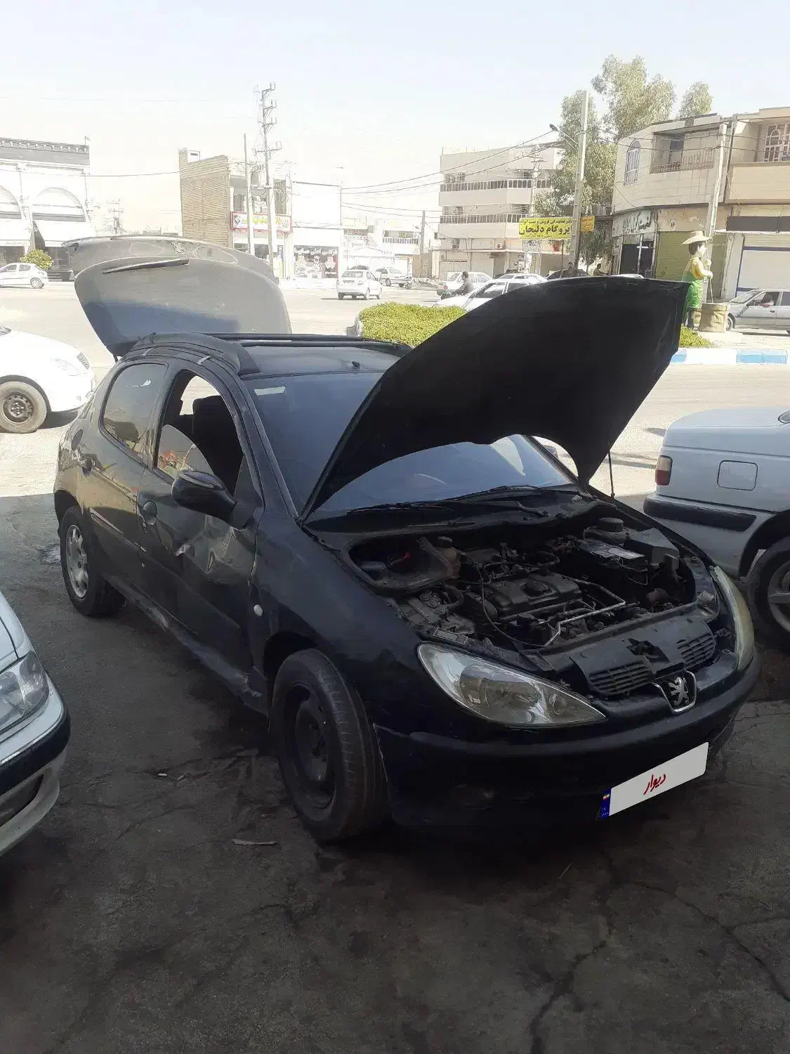 ۲۰۶ مشکی خواب بوده شاسی سالم خرج ظاهری داره|خودرو سواری و وانت|رامهرمز, |دیوار