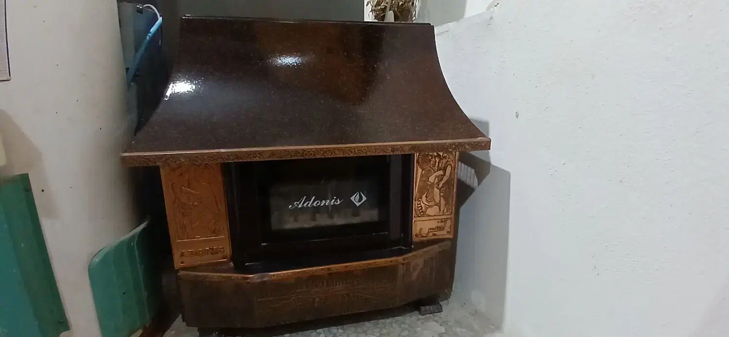 بخاری آدنیس طرح شومینه در حد نو|بخاری، هیتر، شومینه|بهشهر, |دیوار
