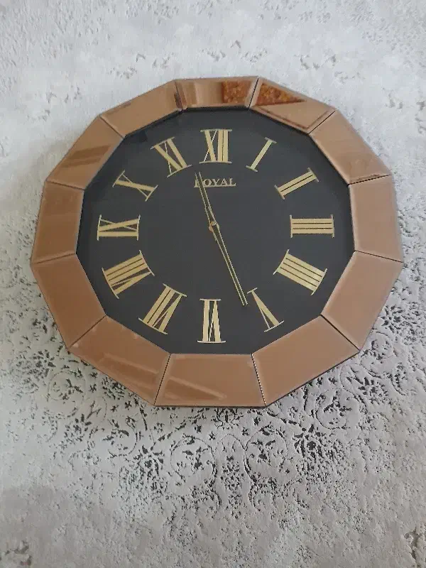 ساعت دیواری آینه ای رویال|ساعت دیواری و تزئینی|زنجان, |دیوار