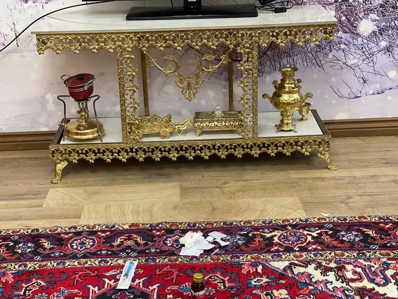 میز تلوزیون برنجی|میز تلویزیون|تبریز, |دیوار