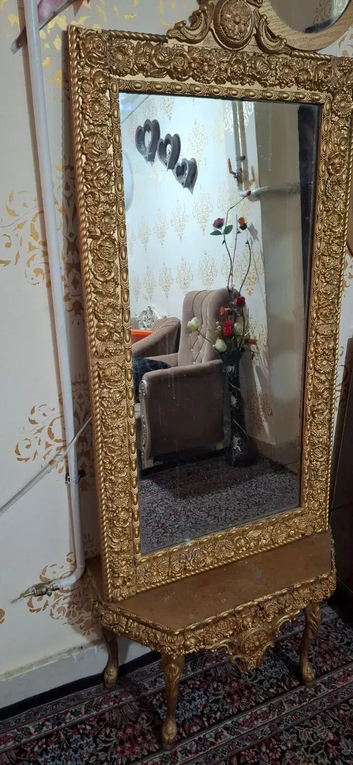 یه آینه کنسول دارم سالم با یه جا کفشی|جاکفشی، کمد، دراور|آبادان, |دیوار