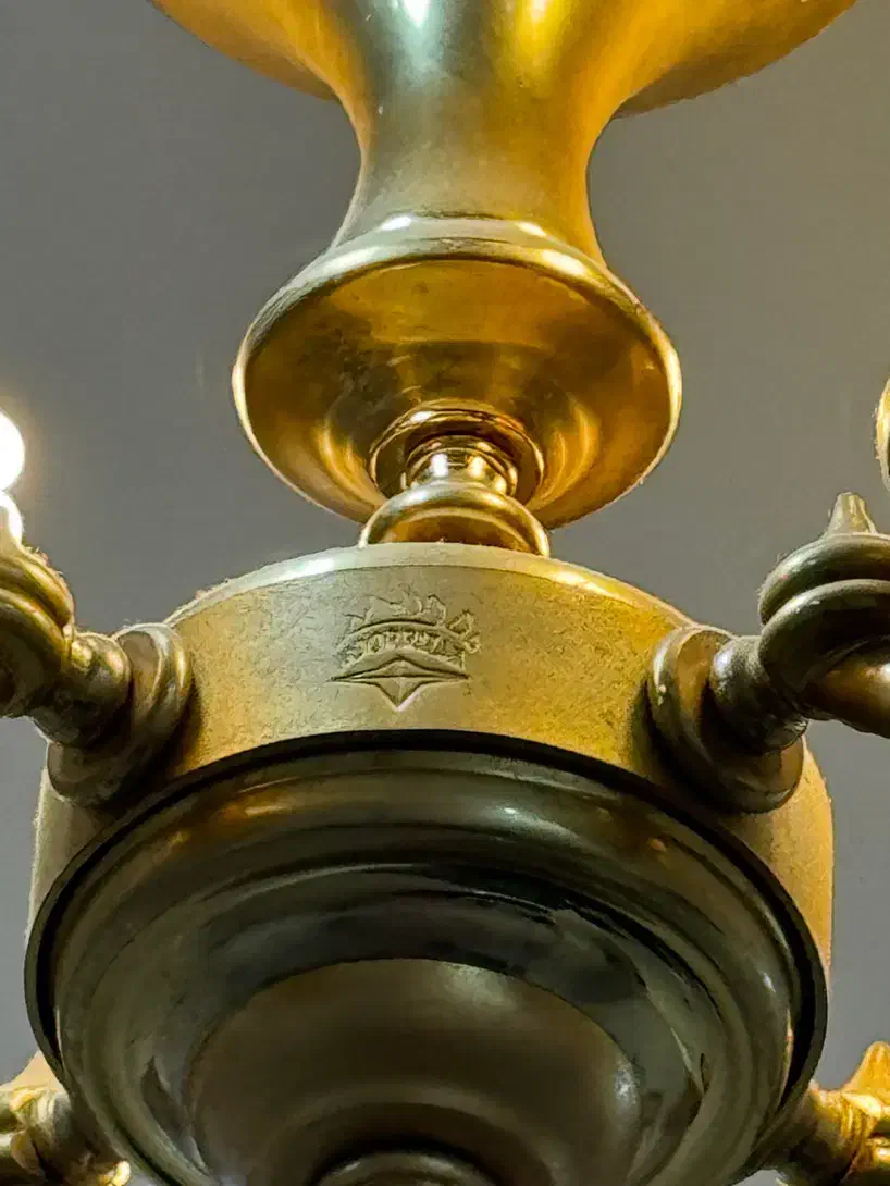 4عدد لوستر نشان دار با آبکاری طلا|لوستر و چراغ آویز|اردبیل, |دیوار