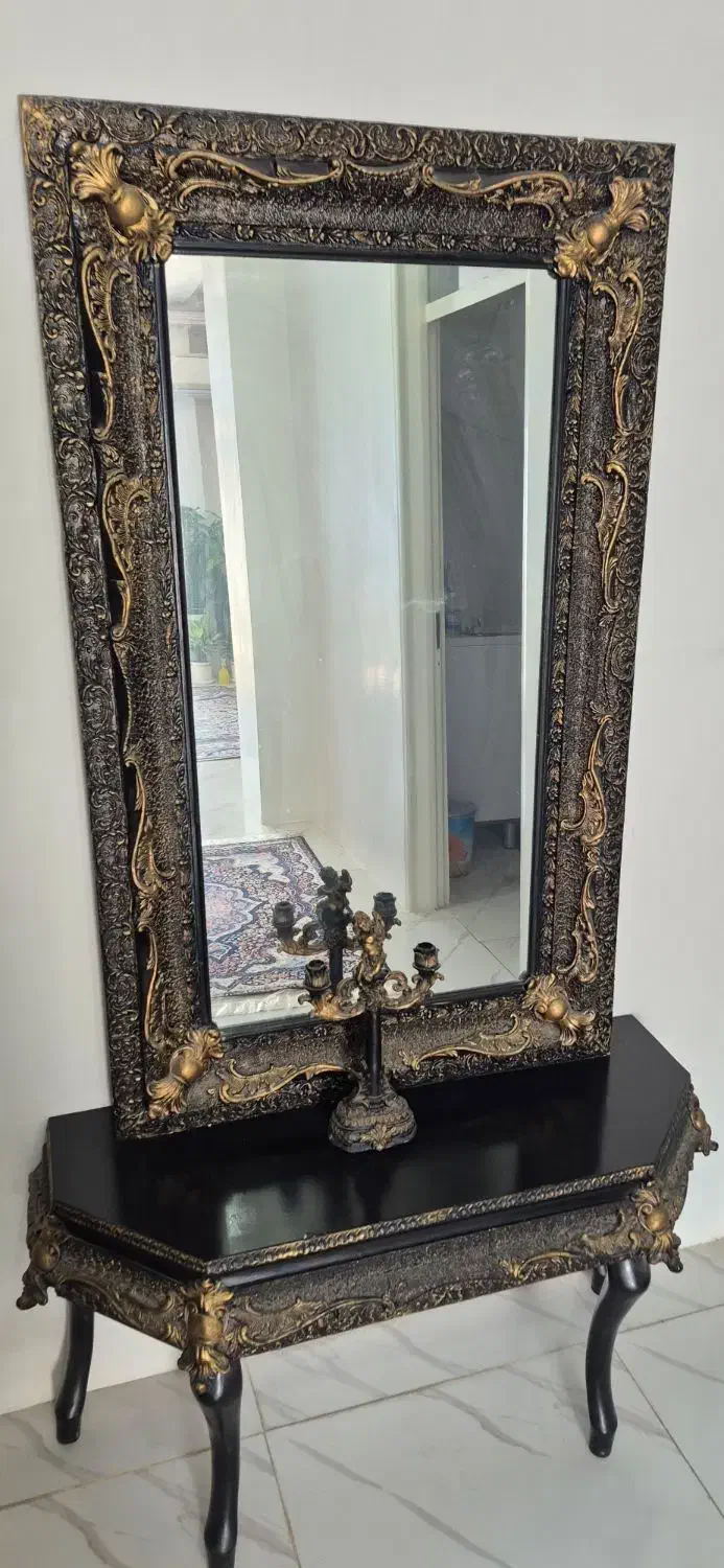 آینه وکنسول|بوفه، ویترین، کنسول|مسجد سلیمان, |دیوار