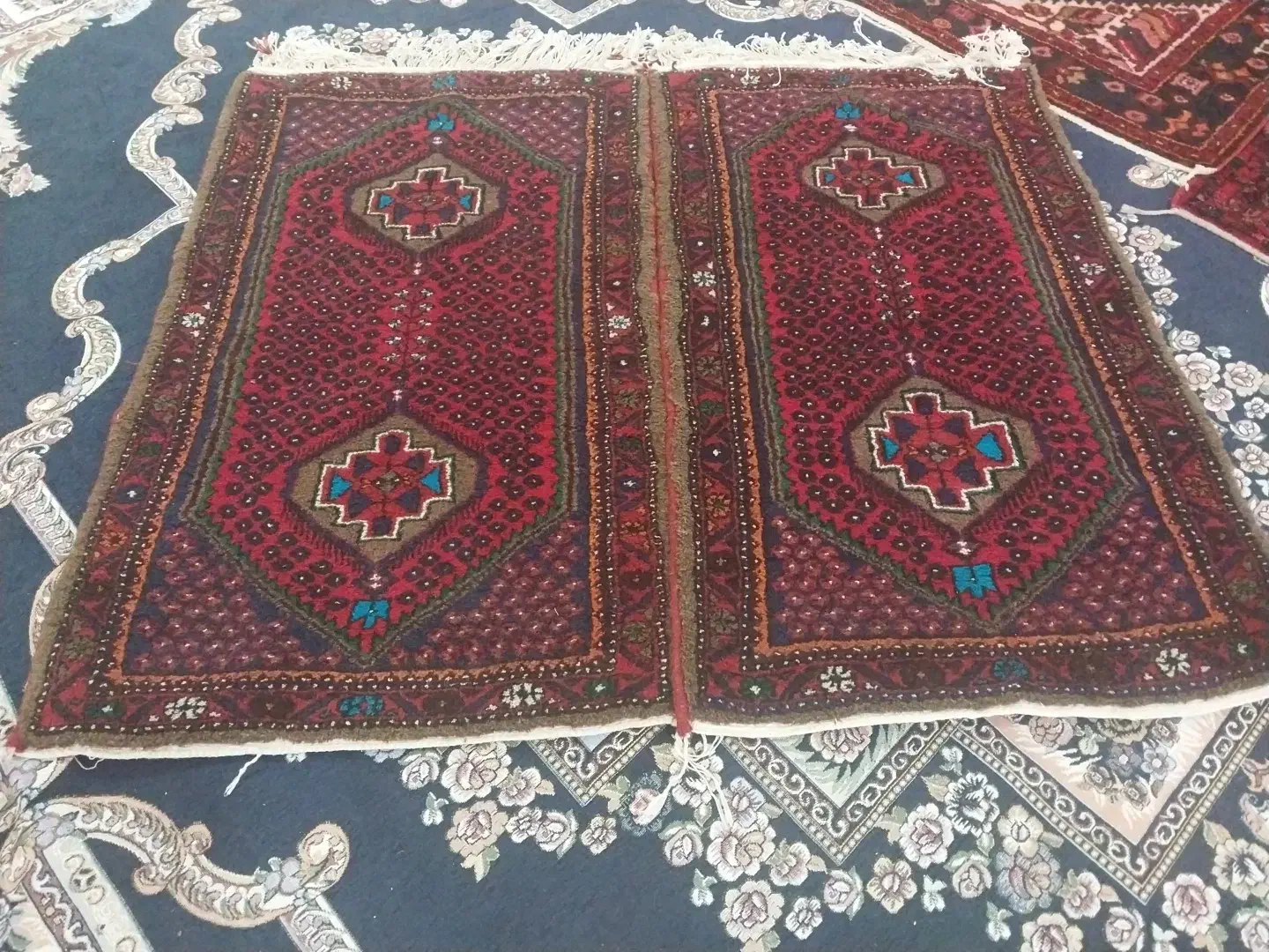 ۲عدد قالیچه ی دست بافت|فرش|قیدار, |دیوار