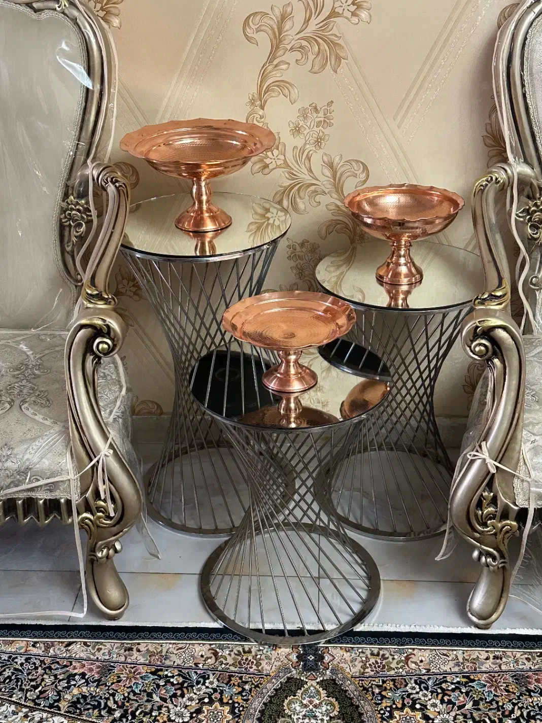 عسلی استیل|مبلمان خانگی و میز عسلی|باقرشهر, |دیوار