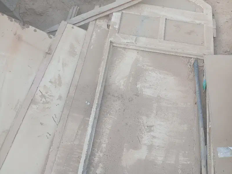 درب سه لنگه پارکینگ آهنی ویک درب آهنی یک حیاط خلوت|مصالح و تجهیزات ساختمان|بردخون, |دیوار