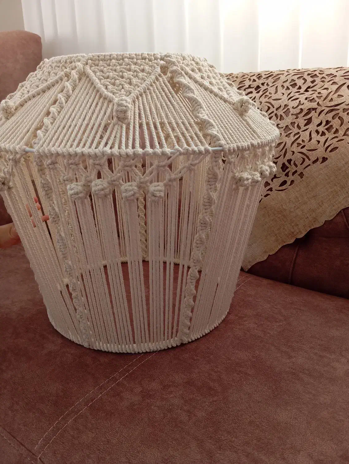 لوستر مکرومه|لوستر و چراغ آویز|سبزوار, توحیدشهر|دیوار