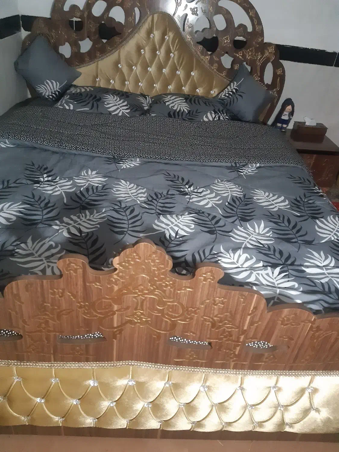 تخت خواب دونفره ام دی اف|تخت و سرویس خواب|کرمانشاه, |دیوار