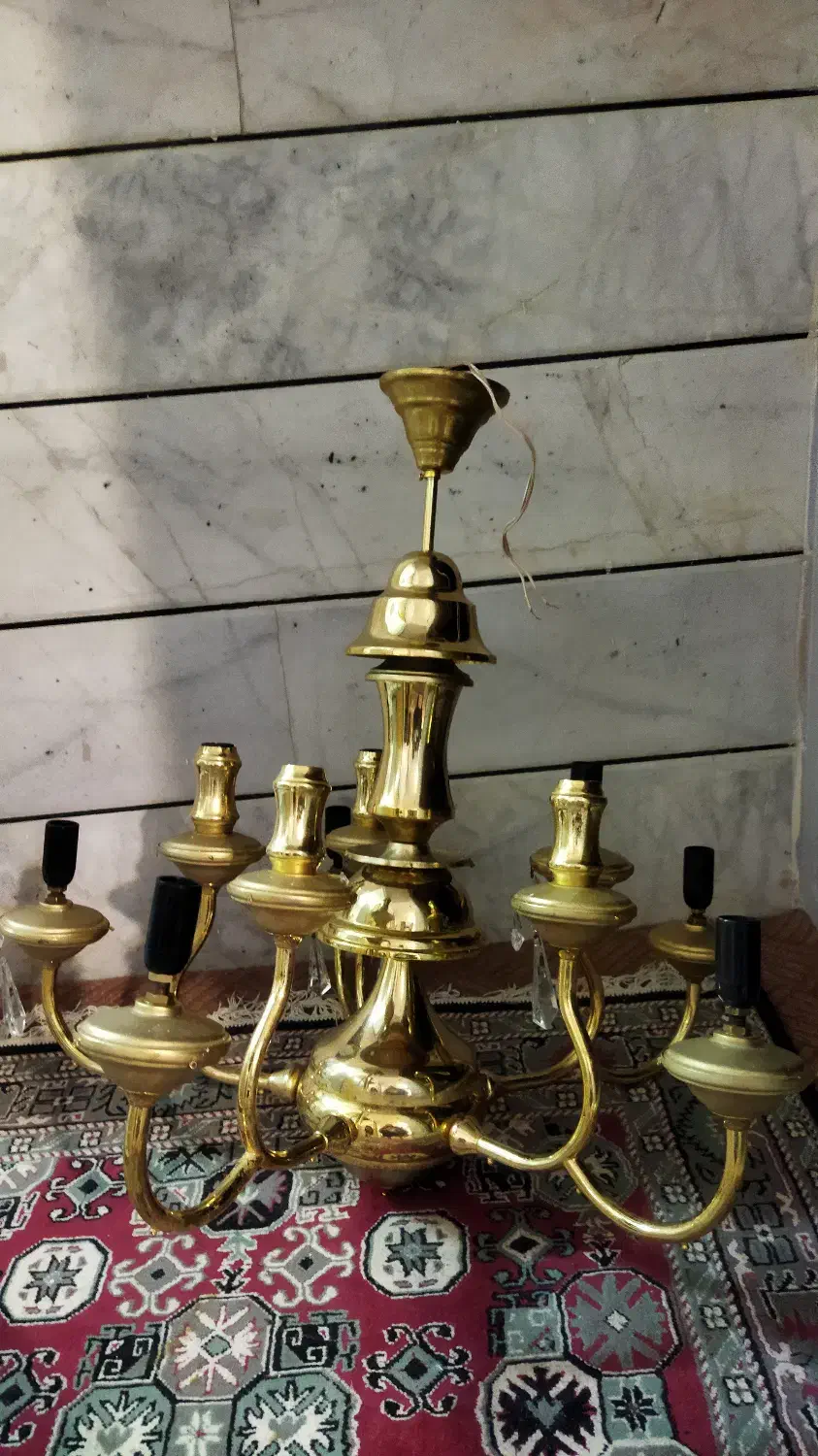 لوستر کلاسیک|لوستر و چراغ آویز|فلاورجان, |دیوار