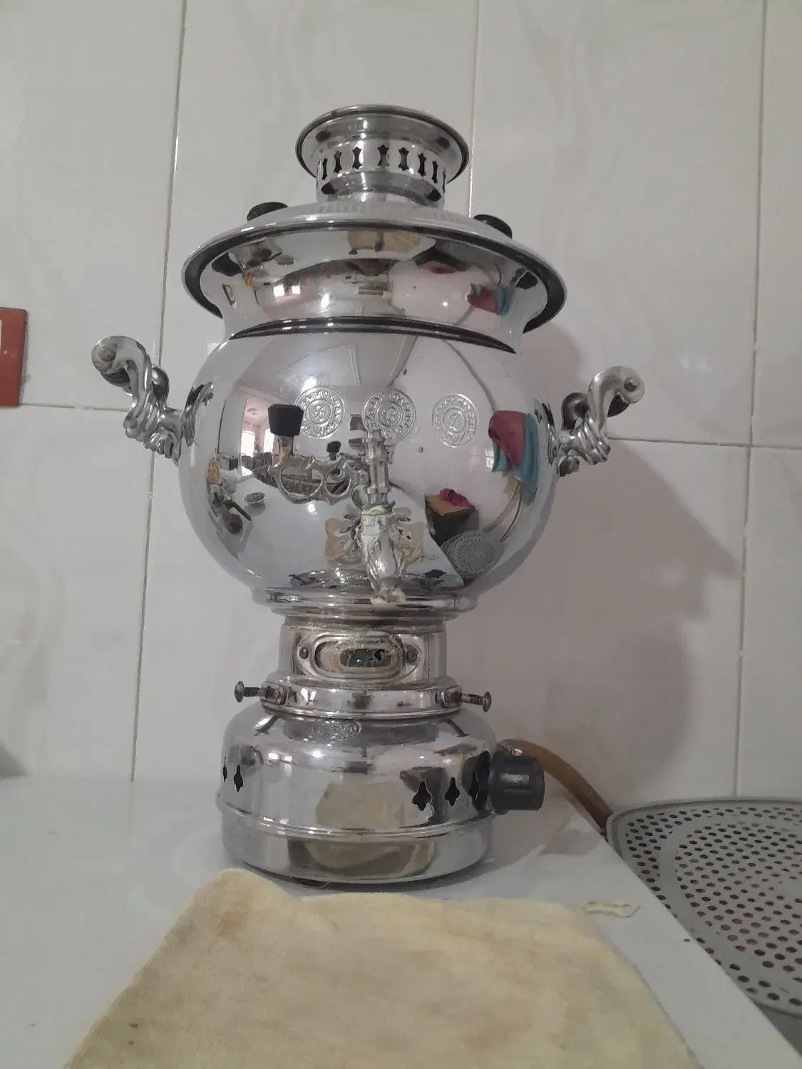 سماورگازی۶لیتری|سماور، چای‌ساز، قهوه‌ساز|کلاشی, |دیوار