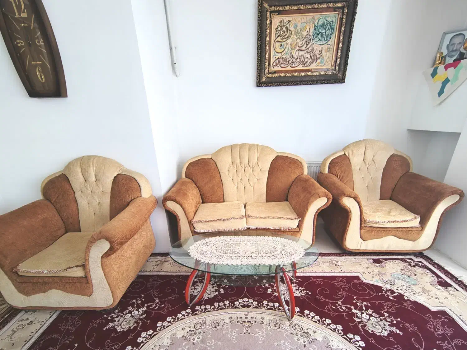 مبل راحتی ۷ نفره|مبلمان خانگی و میز عسلی|کنگاور, |دیوار