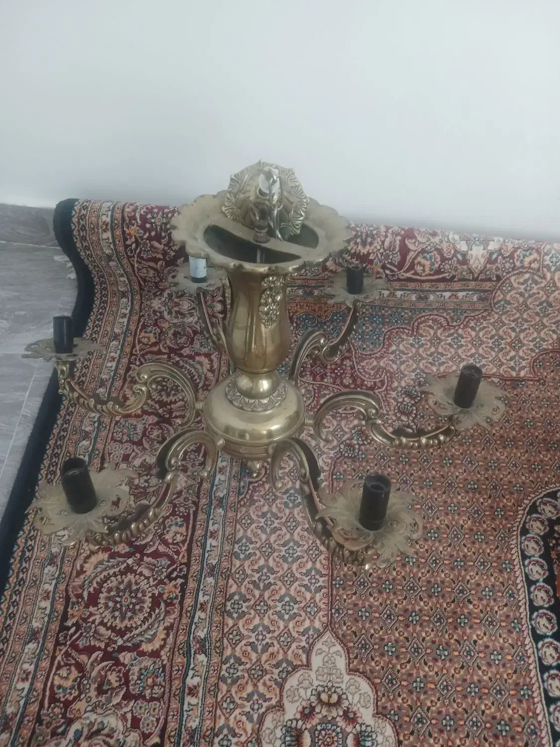 یک عدد لوستر برنز|لوستر و چراغ آویز|اردبیل, |دیوار