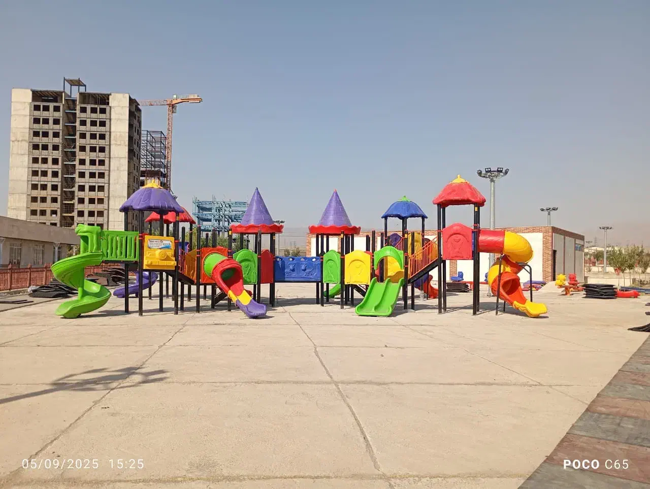 وسایل بازی پارکی کد۳تاب مهدکودک۳ست سرسره پلی اتیلن|اسباب‌‌بازی|کرمان, |دیوار